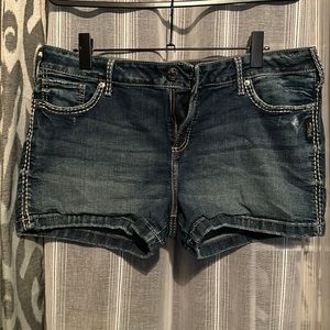 Silver Jean Short